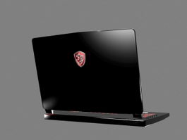 MSI Gaming Laptop 3d model preview