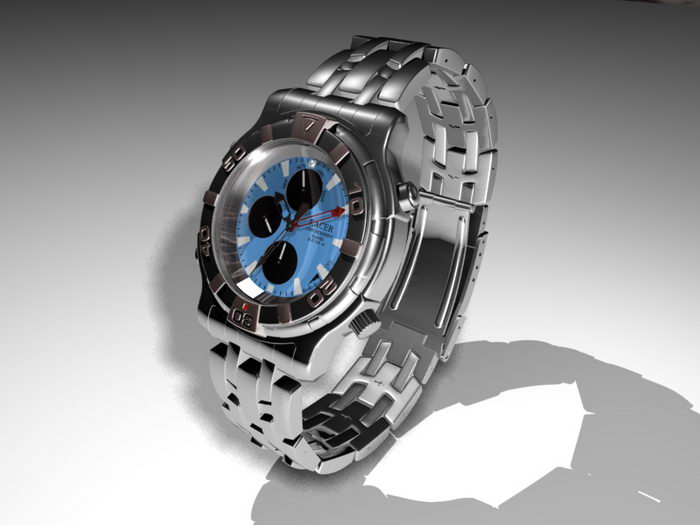 Wrist Watch 3d rendering