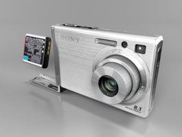 Sony Cyber-shot DSC-W90 3d model preview
