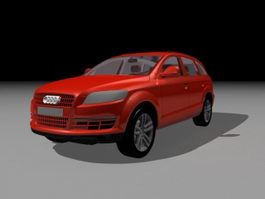 Audi Q7 Red 3d model preview