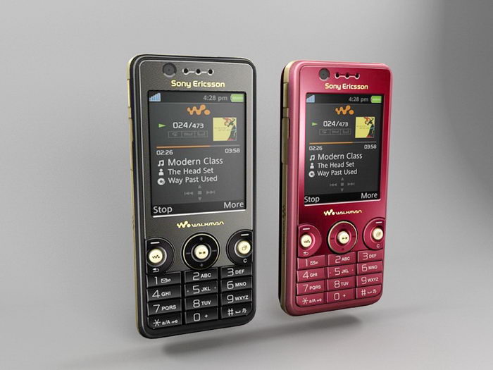 Sony Ericsson W660i 3d rendering