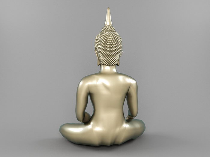 Thai Bodhisattva Statue 3d rendering