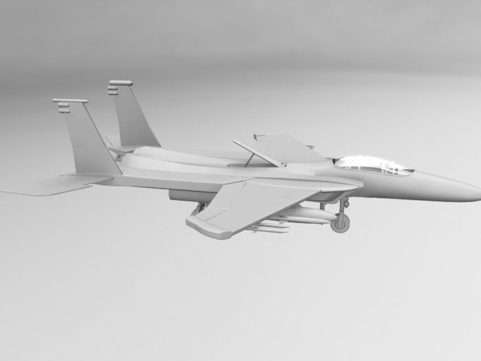Fighter Aircraft 3d rendering