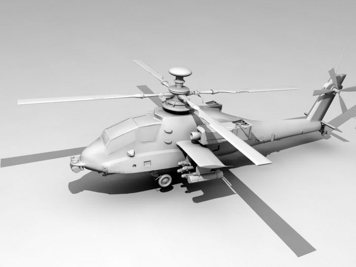 Military Helicopters 3d rendering