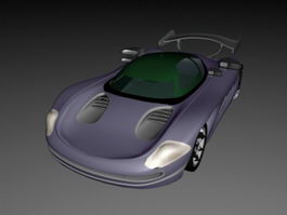 Cool Supercar 3d model preview