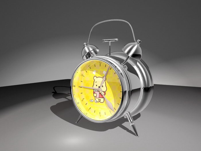 Bear Alarm Clock 3d rendering