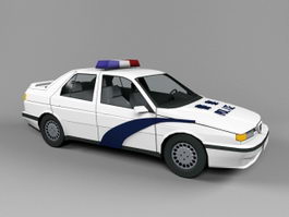 Police Car 3d model preview