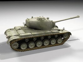 M26 Pershing Tank 3d model preview