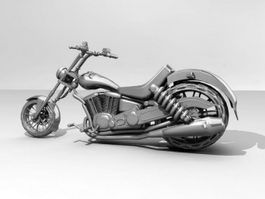 Sport Cruiser Motorcycle 3d model preview