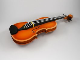 Beautiful Violin 3d preview