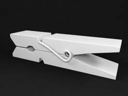 Wooden Clothespin 3d preview