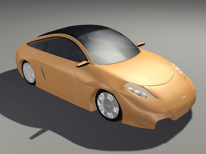 Loremo Car 3d rendering