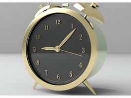 Vintage Alarm Clock 3d model preview