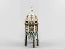 Gothic Church 3d model preview