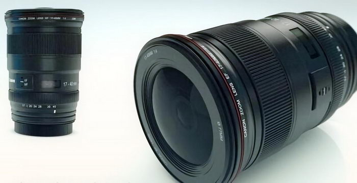 Canon Camera Lenses 3d rendering