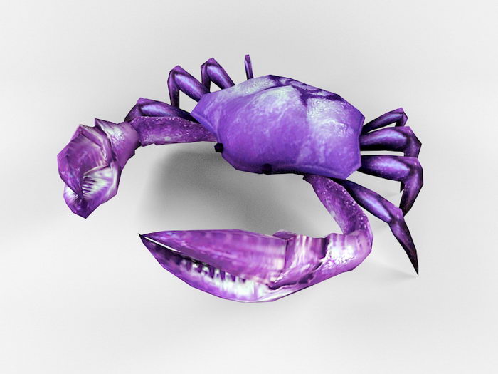 Animated Crab Rig 3d rendering