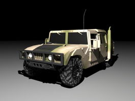 Military Hummer 3d model preview