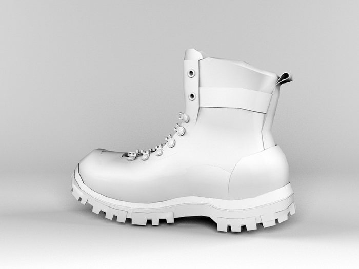 Military Boots 3d rendering