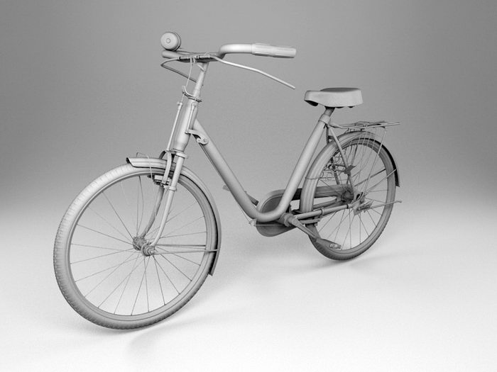 Urban Bicycle 3d rendering