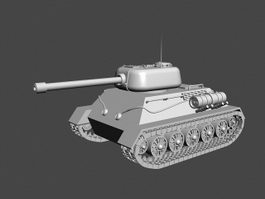 Small Army Tank 3d model preview