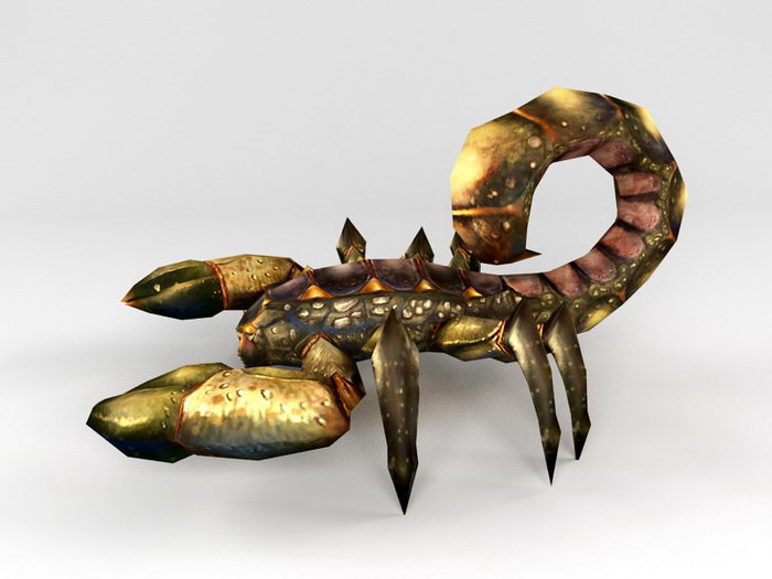Evil Scorpion 3d rendering
