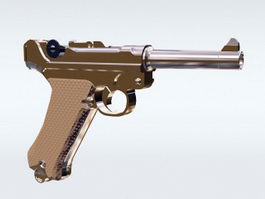 Luger Pistol 3d model preview