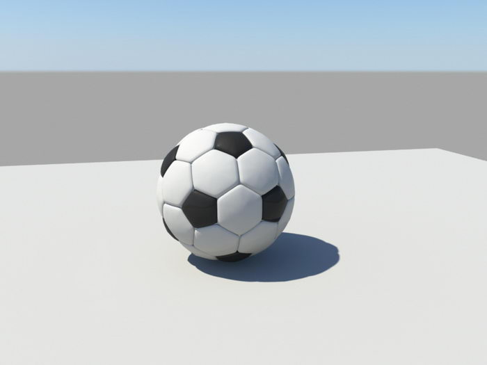 Football Soccer 3d rendering