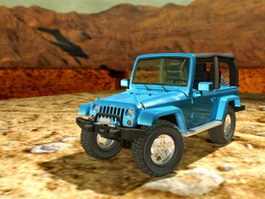 Jeep Wrangler Convertible 3d model preview