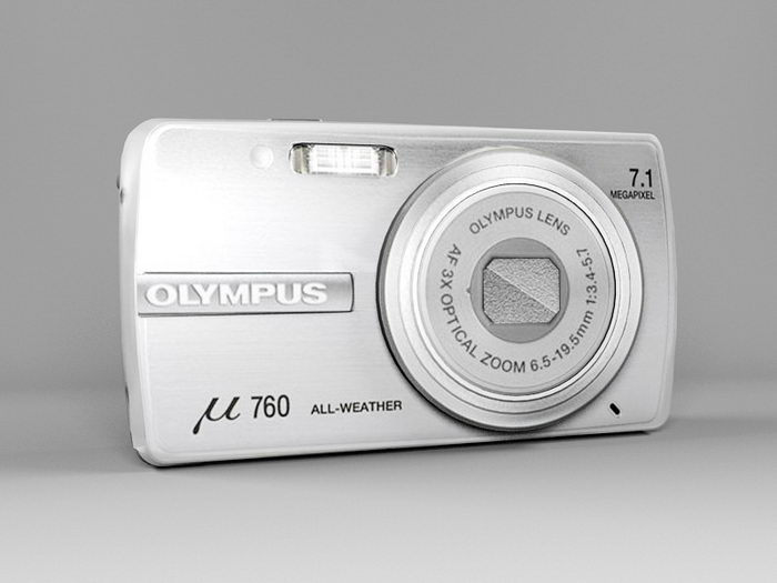 Olympus μ-760 Digital Camera 3d rendering