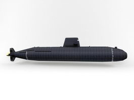 Oyashio-class Submarine 3d model preview
