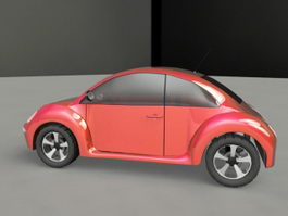 Classic Beetle Car 3d preview