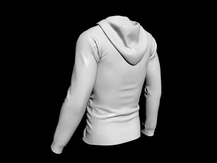 Fleece Jacket 3d rendering