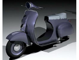 Classic Vespa Scooter 3d preview