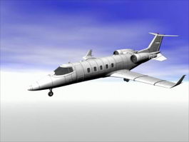 Learjet 45 Business Jet Aircraft 3d model preview