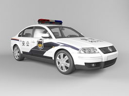 China Police Car 3d preview