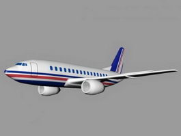 Jet Airplane 3d model preview