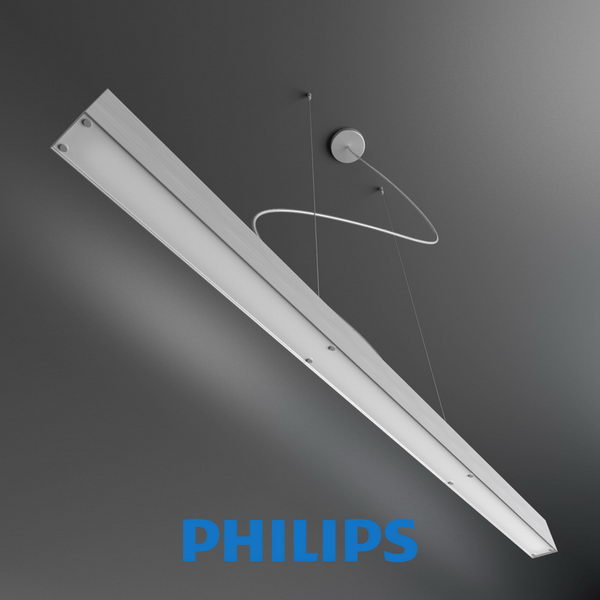 Philips Fluorescent Lamp 3d rendering
