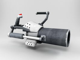 Futuristic Mortar Weapon 3d preview