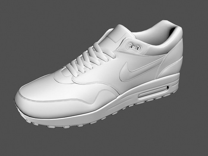 Nike Airmax 3d rendering