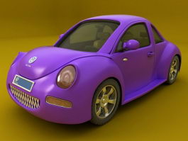 Volkswagen Beetle Purole 3d preview