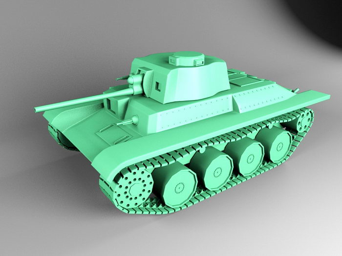 German Tank 3d rendering