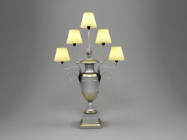 Classic Chandelier Table Lamp 3d model preview