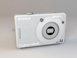 Sony Cyber-shot DSC-W55 Digital Camera 3d model preview