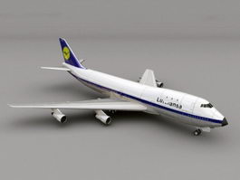 Boeing 747 Airliner 3d model preview