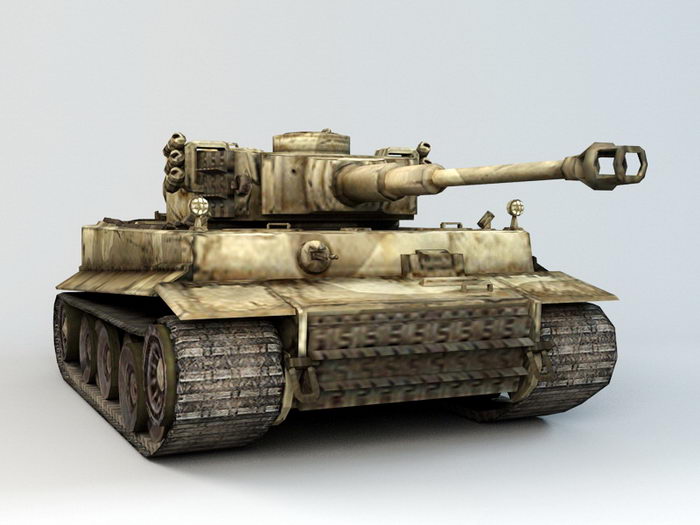Tiger Tank WW2 3d model Autodesk FBX files free download
