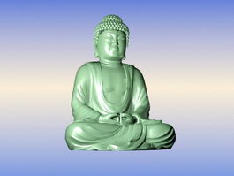 Sitting Buddha Statue 3d preview