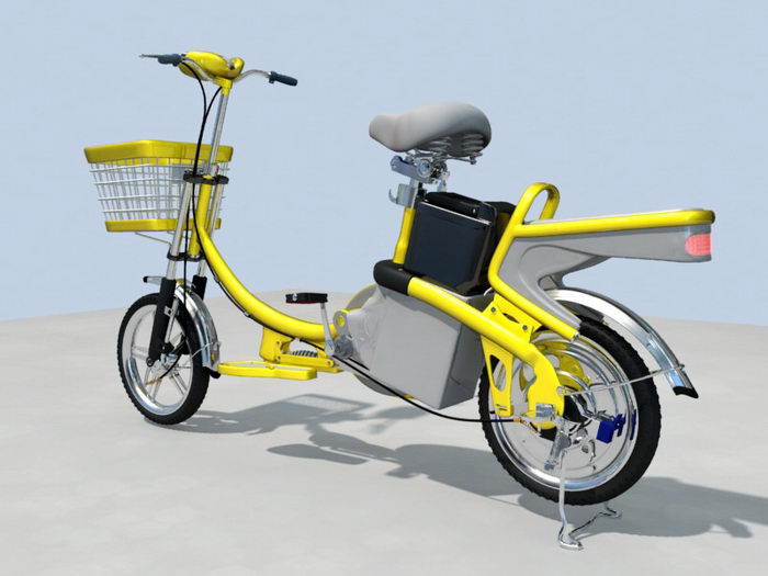Electric Moped 3d rendering