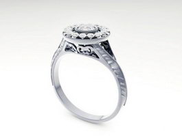Round Diamond Ring 3d preview