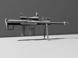 Army Sniper Rifle 3d model preview