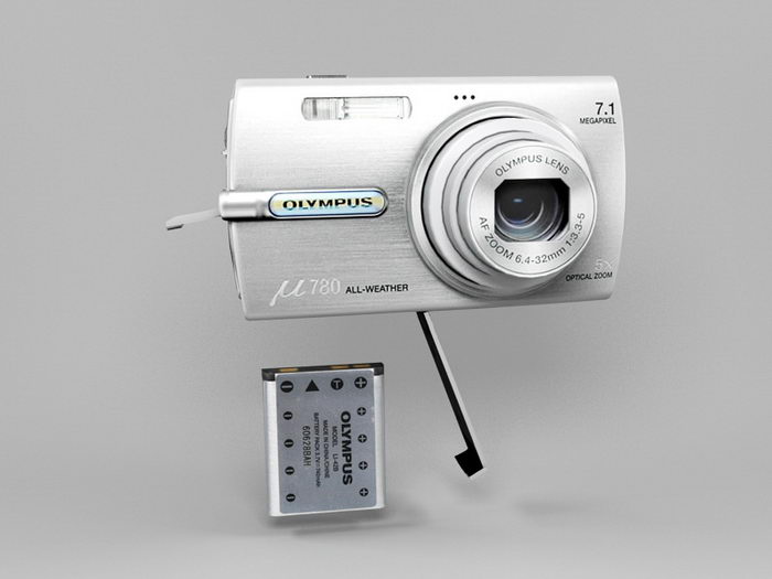 Olympus μ780 Digital Camera 3d rendering